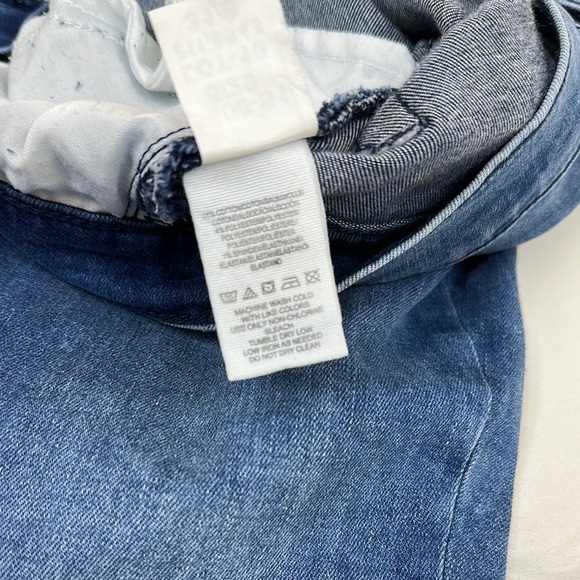 Free People High Rise Busted  Blue Wash Distressed Skinny Women's Jeans … - Picture 9 of 10